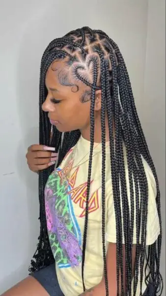 BOX BRAID COEUR