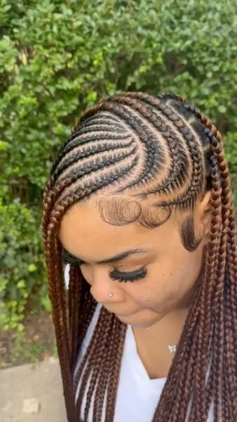 half lemonade half box braid